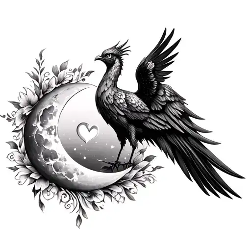 Filigree Phoenix Long Spring Swing Two Wings To The Heart Lily Moon