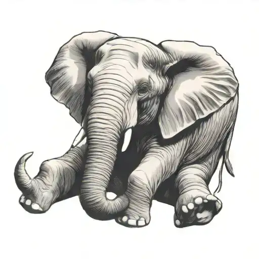 Elephant Sitting