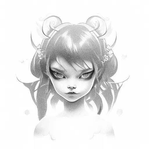 Sun Casting Shadow Over Little Girl Shilouette