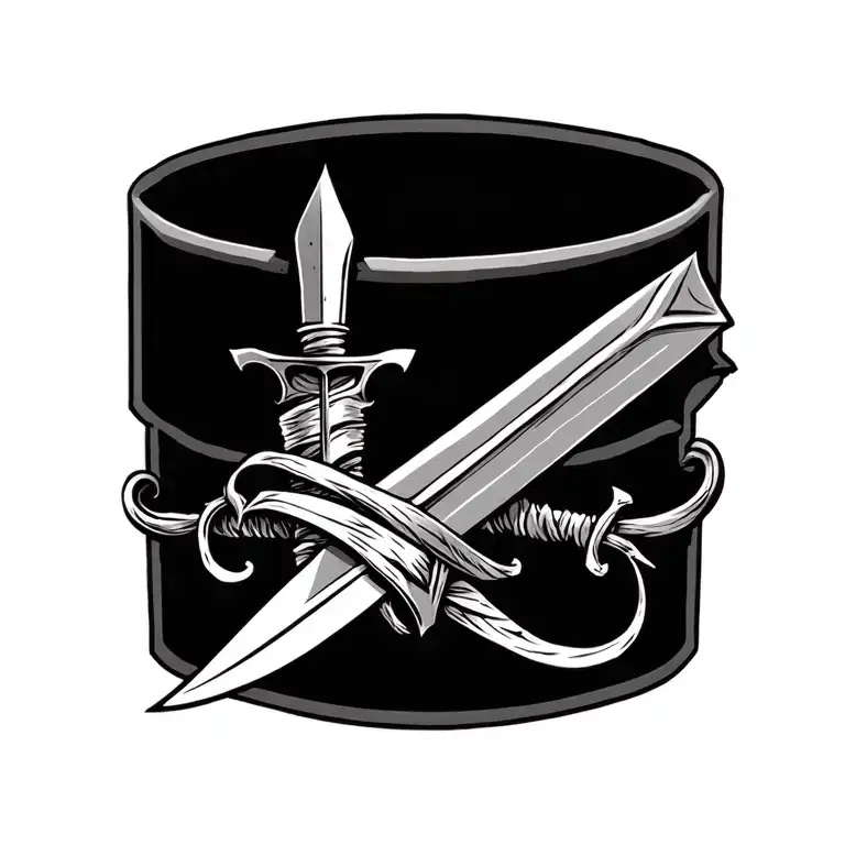 Daggers Wrapped Around Wrist