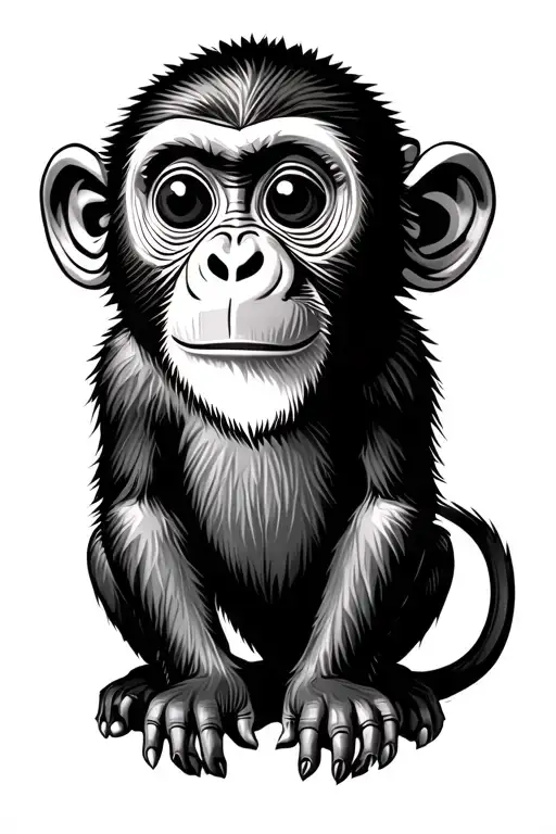 Small Monkey Sitting