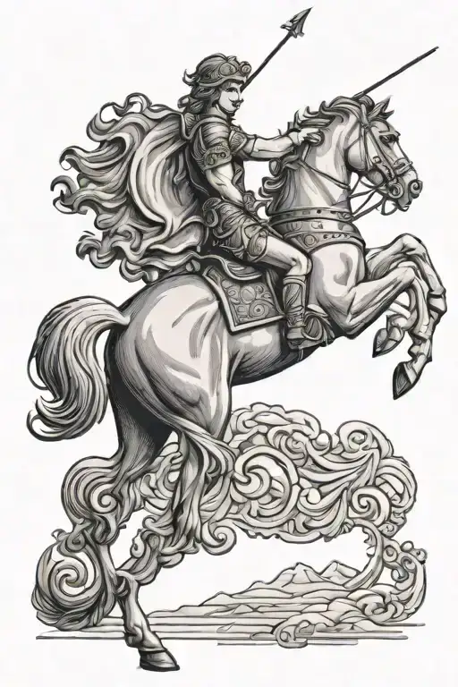 Alexander The Great On Horse Small