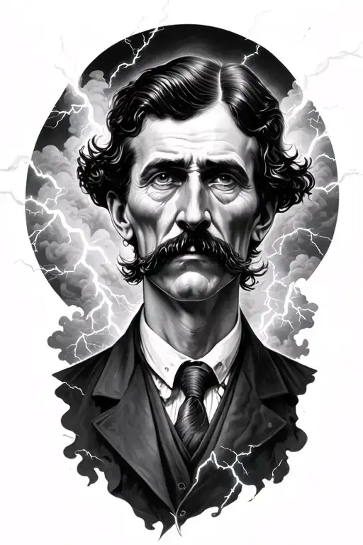 Lightning And Clouds Nikola Tesla Is The Ventruvian