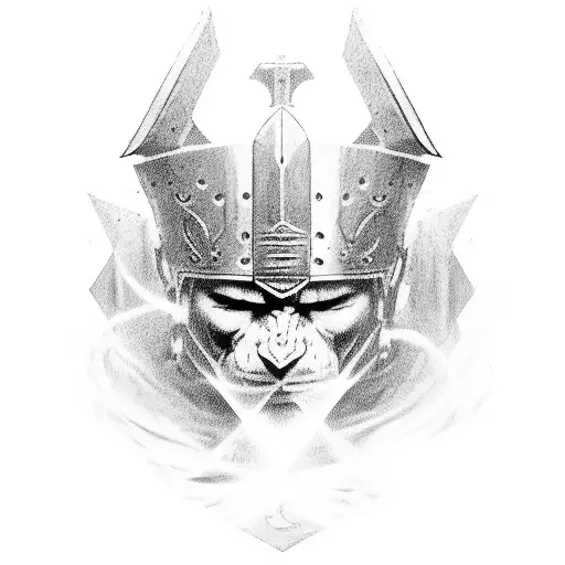 Warrior Kneeling Down