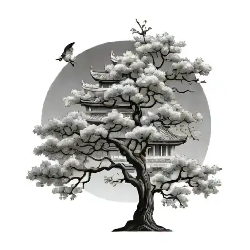 Temple Cherry Tree Nature