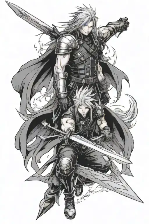 Cloud Strife And Sephiroth