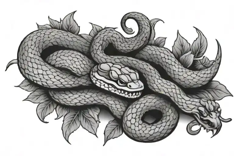 Snake Being Beheaded