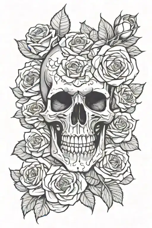 Skull And Roses
