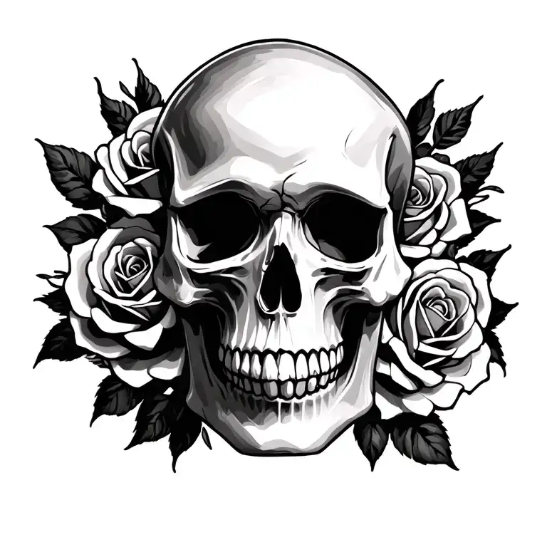 Skull And Roses