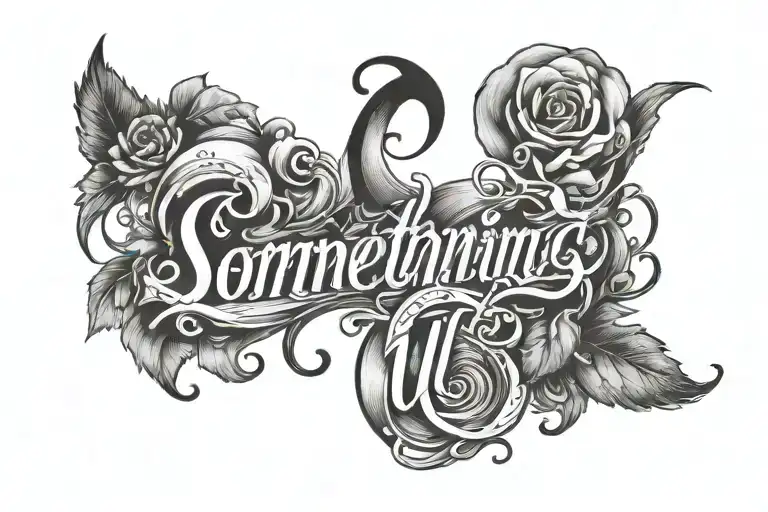 Something About Us In Crusive Script