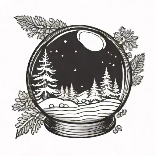 Minimal Small Snow Globe