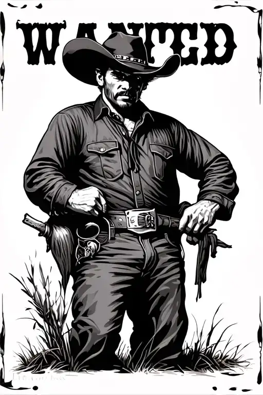 Cowboy Wanted Poster