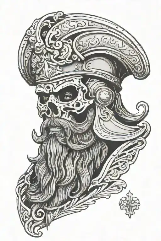 Bearded Skull Gallic Helmet