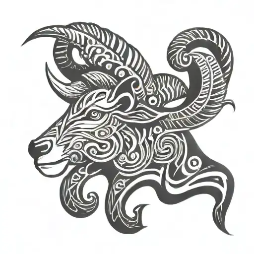 Aries Tribal Design