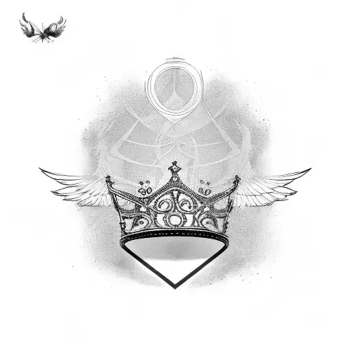 Women With Wide Open Crown Wings