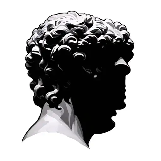 Ancient Greek Statue Head Bust