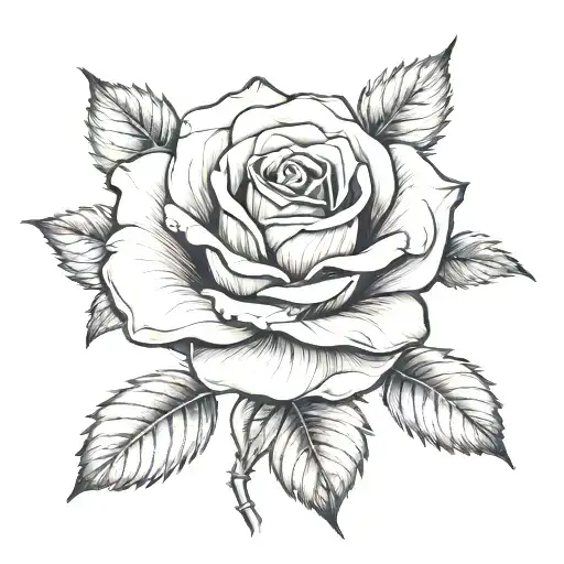 Rose With Blondie As The Stem Wrapped