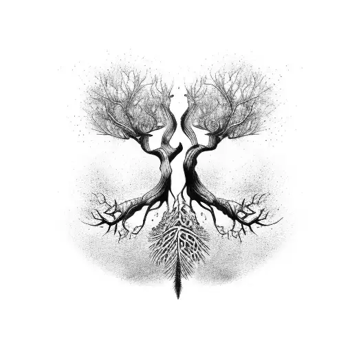 Tree Of Life With Hawk