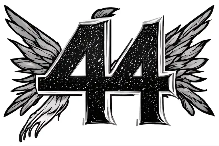 444 With The Initial F Behind The Numbers 444