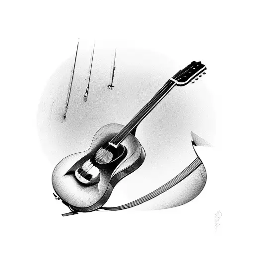 Guitar With Broken Strings