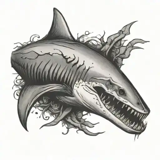 Fossilised Shark Thooth With Nature