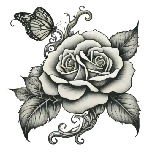 Lk And Rose Intertwined