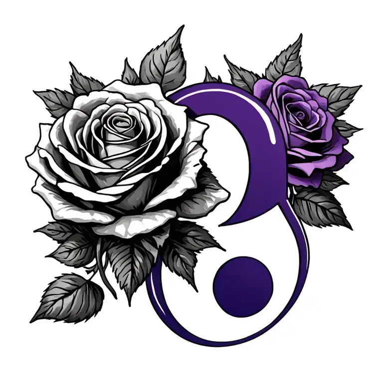 Purple Roses And A Semicolon Incorporated