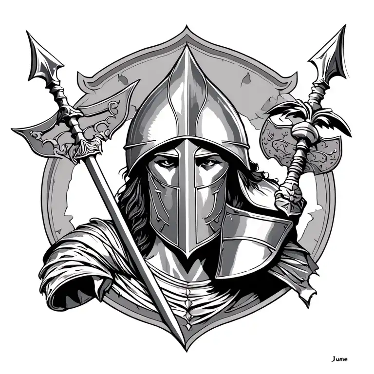 Gemini Born In June 16Th 1994 And I Want A Roman Knight With A Spear