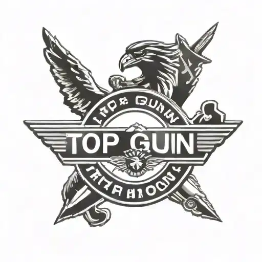 A 25Mm Ap Round With A Banner Saying Top Gun
