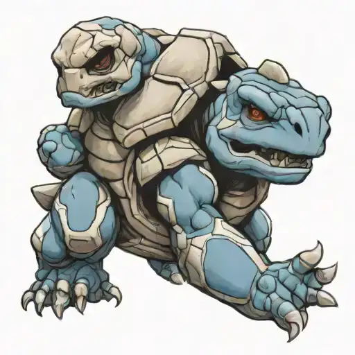 Blastoise With A Skull