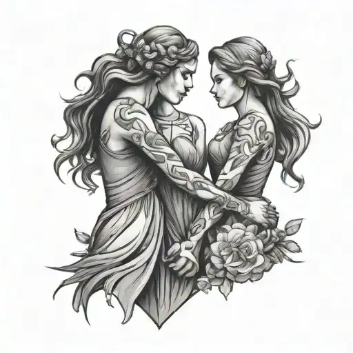 2 Sisters And 1 Brother Holding Hands