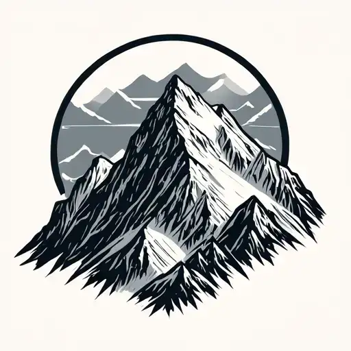 Mountain Peak Surrounded