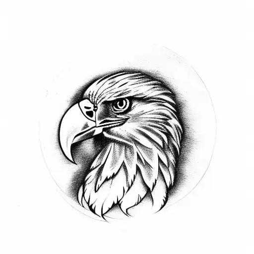 Feather With Eagle Head