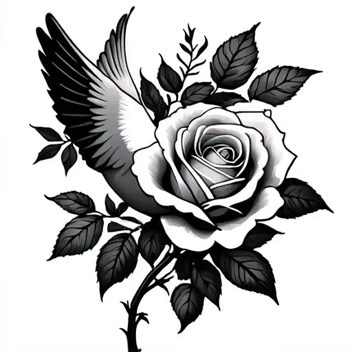 Dove And Rose