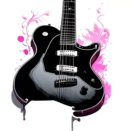 Fuschia Guitar