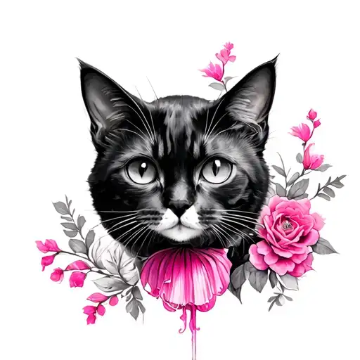 Fuschia Cat