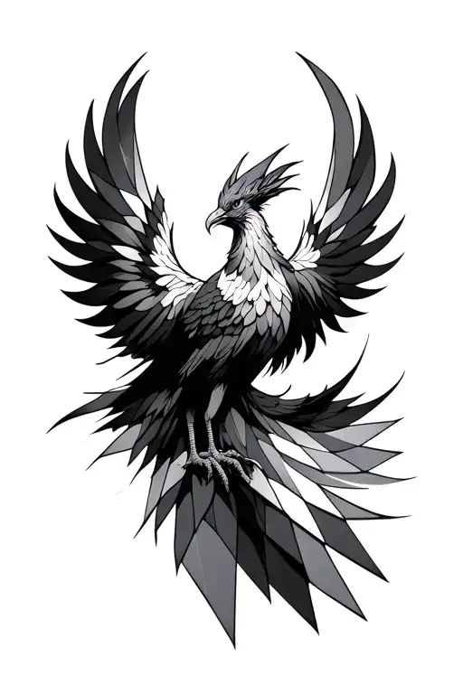 Geometric Pheonix Rising