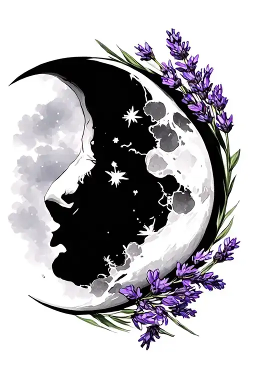 Lavender And Moon