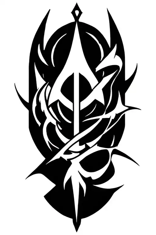 Atheism Symbols Forming A Geometric