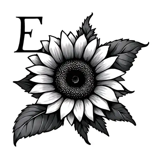 The Name Esther And Sunflower