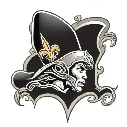 New Born Son Mixed With New Orleans Saints Logo Incorporated