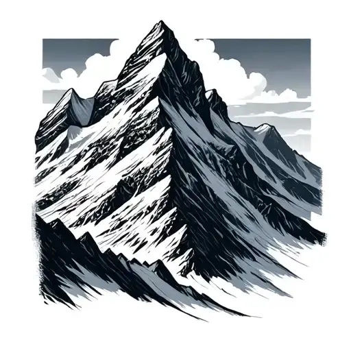 Black Ama Dablam Mountain