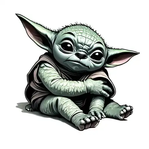 Baby Yoda Hugging Stitch Pattern
