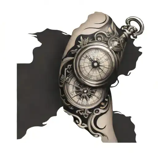 Compass And Clock Between