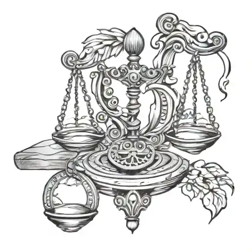 Zodiac Sign Libra Scale