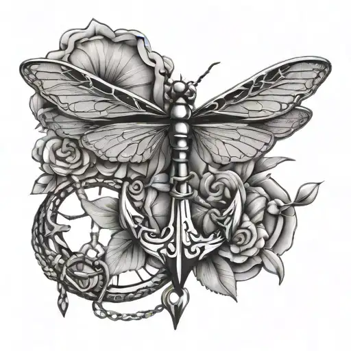 Dragonfly And Anchor