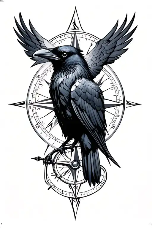 Raven And Compass