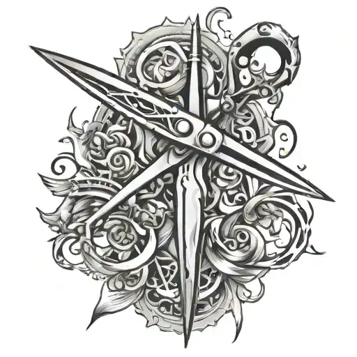 Scissors With Slightly Broken Blade