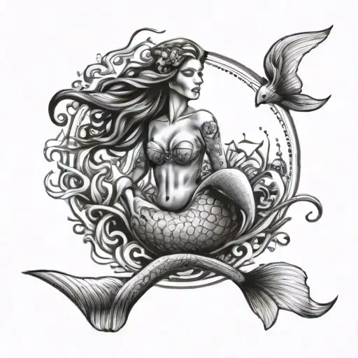 Mermaid Ocean Liberty Hope