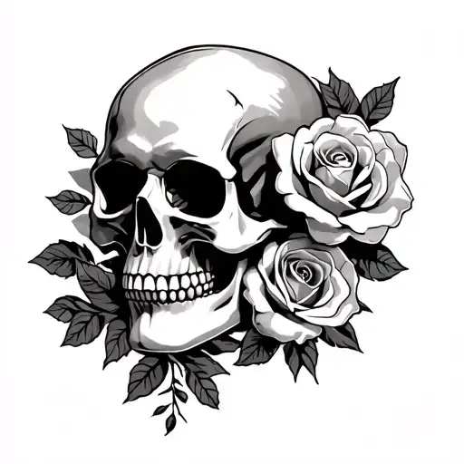 Skull And Roses